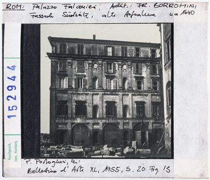 Vorschaubild Rom: Palazzo Falconieri, Fassade Südseite. Borromini 